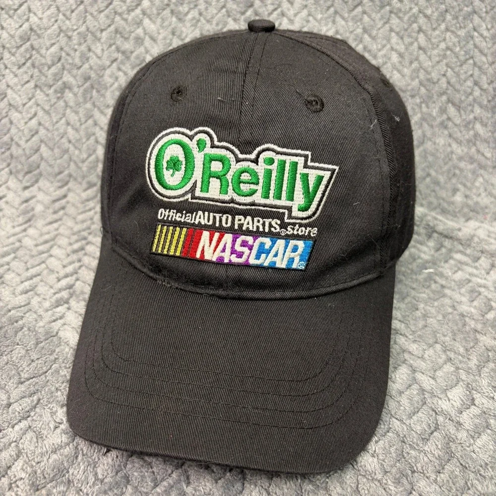 NASCAR O'Reilly Auto Parts Official Store Hat Black Adjustable Baseball Cap